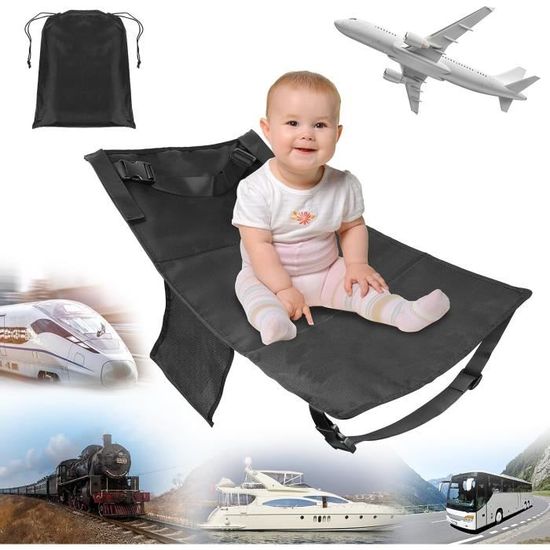 Repose-pieds Avion Enfant Réglable - Hamac Portable Pour Voyages Long-courrier - Jusqu'à 1.8m