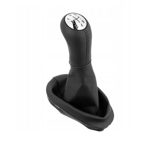 Pommeau Levier De Vitesse Soufflet Cuir Eco Noir Cadre 5 Vitesses pommeau-levier-de-vitesse-soufflet-cuir-eco-noir-cadre-5-vitesses