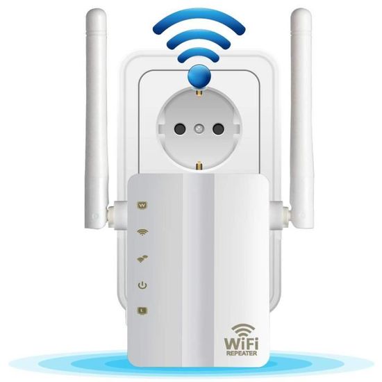 Répéteur WiFi 300 Mbps BAInuai – Extendeur 2.4 GHz, Mode AP, Port Ethernet, Bouton WPS