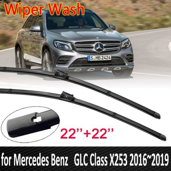 Jeu De Balais D'essuie-glace Plat Avant Pour Mercedes Classe C W205, SLC, SLK - Neuf, Garantie 2 Ans
