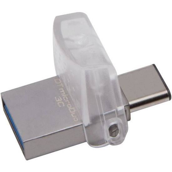 Clé USB KINGSTON DataTraveler microDuo 3C 64Go USB 3.0/3.1 et Type-C