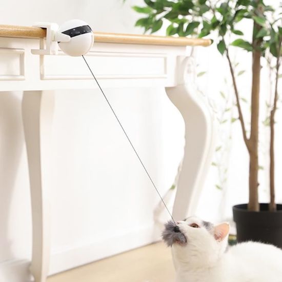 Jouet Interactif Pour Chat - 2 Souris électriques + Balle Rebondissante, Jeu Silencieux Stimulant