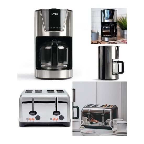 Yabano Cafetière Filtre, Electrique Programmable à 12 Tasses(1.5L Yabano Cafetière Filtre, Electrique Programmable à 12 Tasses(1.5L