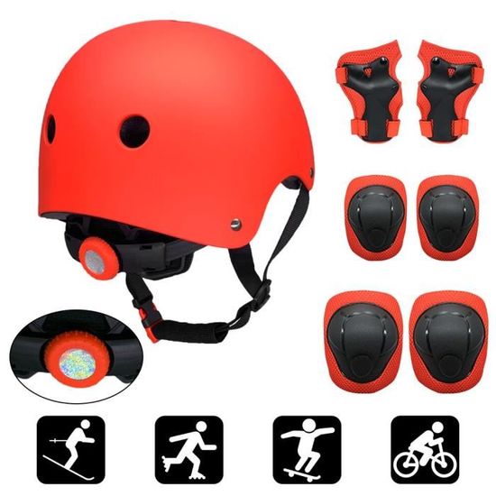 Lot De 4 Protections Genoux Et Coudes – Sponge/Tpe/Nylon – Ajustables – Pour Rando, Vélo, Ski, Militaire