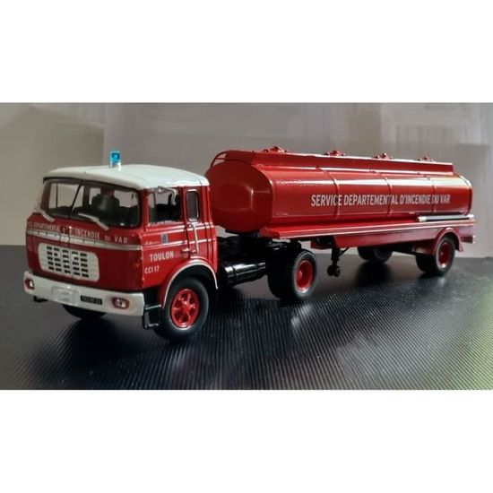 CORGI 1/50 73603 BERLIET GLR AVEC REMORQUE FRUEHAUF POMPIERS DU VAR