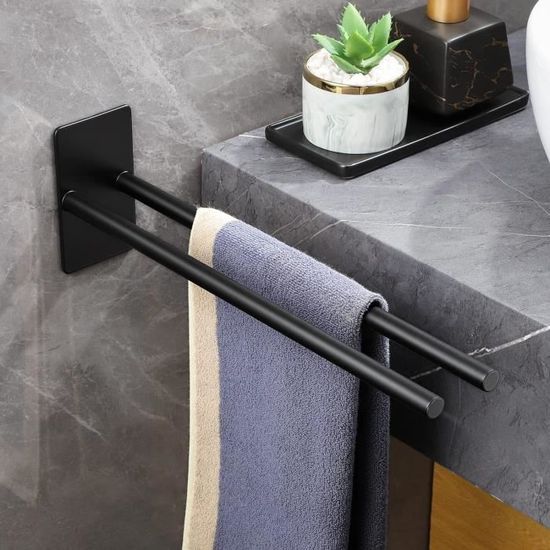 Porte-serviettes rétractable pour porte d'armoire suspendue en acier inoxydable, porte arrière Porte-serviettes rétractable pour porte d'armoire suspendue en acier inoxydable, porte arrière