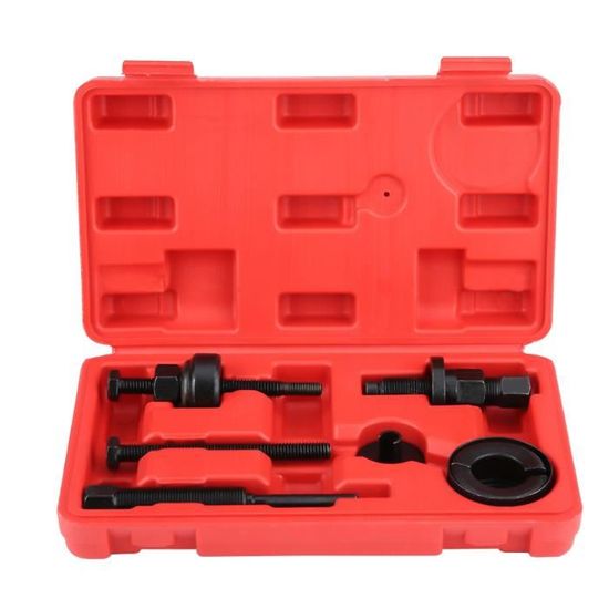 Kit Extracteur & Installateur De Poulie De Pompe De Direction Assistée – 8 Pièces Acier Chrome Vanadium + Boîte De Rangement