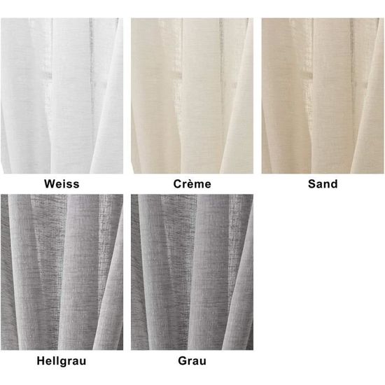 Rideau De Porte À Fils - Aspect Métallique - Avec Passe-Tringle