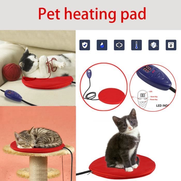Nouveau imperméable à l'eau pour animaux de compagnie coussin chauffant lit coussin chauffant pour chien chat tapis de chauffage