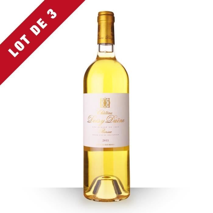 3x Château Doisy-Daëne 2013 AOC Sauternes - 3x75cl - Vin Blanc