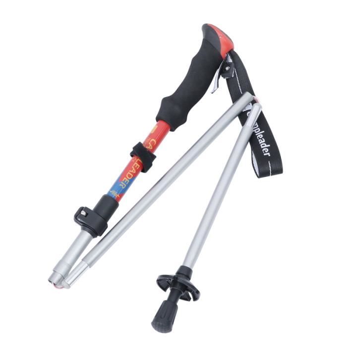 1 bâtons de randonnée Pc d'escalade pliables à ceinture durable pour l'escalade BATON DE MARCHE