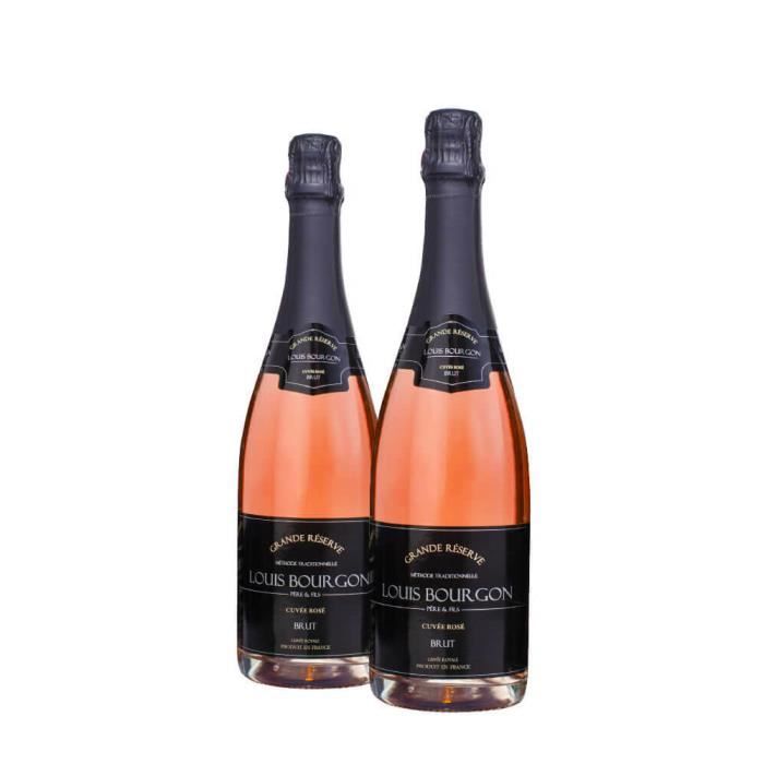 Pack 2 Louis Bourgon Grande Réserve Cuvée Rosé Brut 0,75L