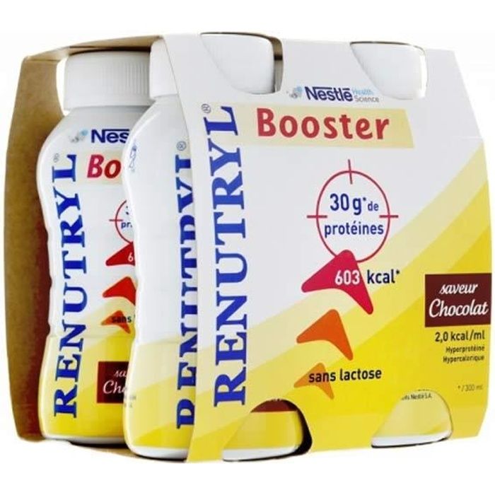 Renutryl Booster Saveur Chocolat 4 x 300ml