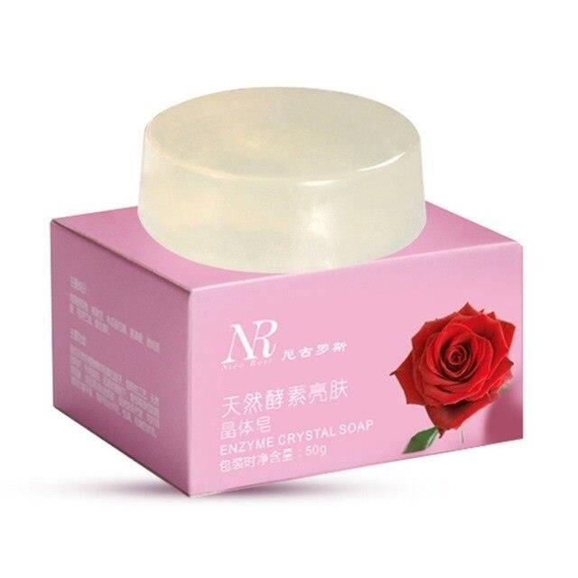 50g naturel actif Enzyme cristal savon privé corps savon blanchiment de la peau savon effacer odeur privé pièces soin sain savon