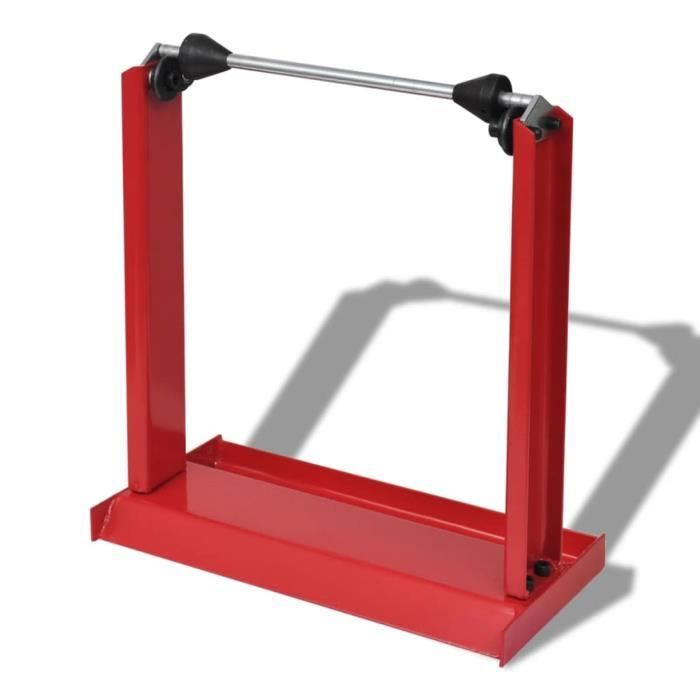 Chez-5629Super Equilibreuse pour Roue de Moto Professionnelle Rouge Outil de Garage Rouge