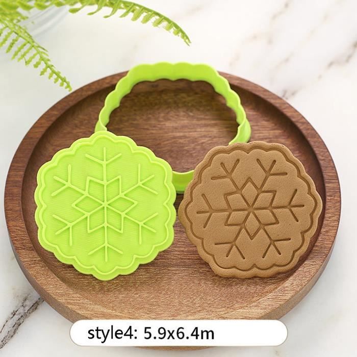 Moule à gateaux,Emporte pièce de noël découpeurs Fondant gâteau moule Biscuit Sugarcraft gâteau décoration outils - Type 4 #A
