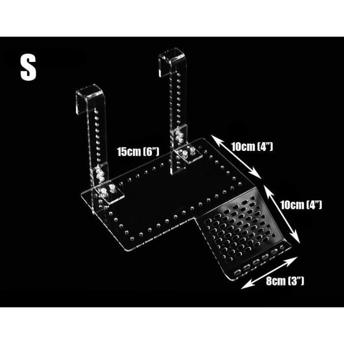 Aquarium,Support suspendu pour Aquarium,tortue,conte de fées,demi pas,plateforme de descente,marche,île - Type S 15cm length