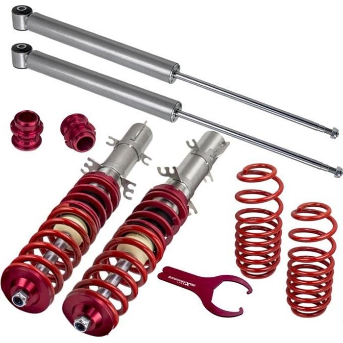 Kit Combinés Filetés Suspension pour VW Golf IV 1J1/ 1J5 1.4 16V,1.6 16V,1.6 FSI,1.8,1.8 T,1.9 SDI