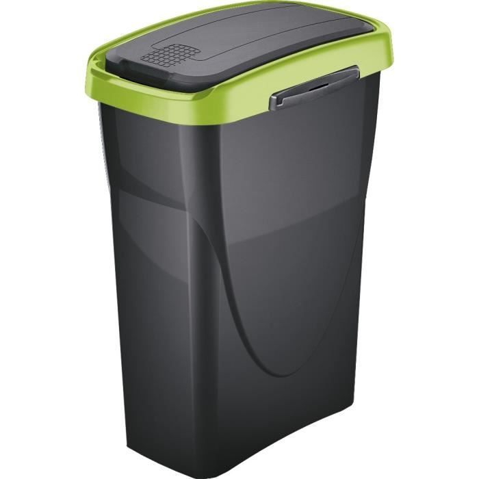 MONDEX Poubelle de Tri Eco Swing Ring - 25 L - Vert tropic