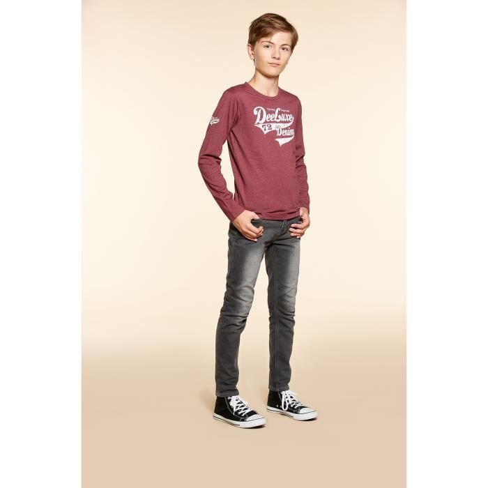 Jogg jeans slim avec délavage used