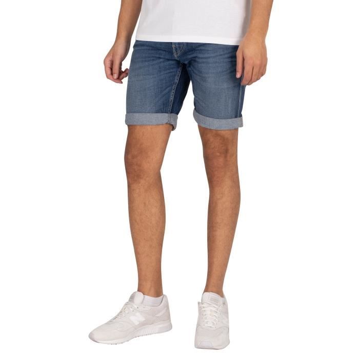 Replay Pour des hommes Short en jean bio 573, Bleu