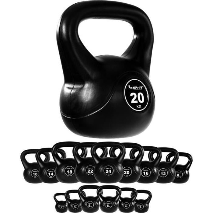 MOVIT Poids Kettlebell 20kg plastique