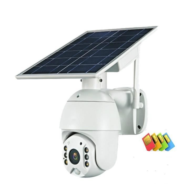 WIFI 1080P panneau solaire caméra étanche sécurité PTZ Surveillance intelligente ferme Ranch forêt longue veille