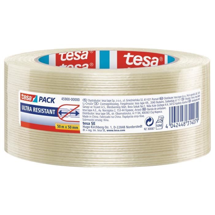 TESA Ruban adhésif Mono filament Ultra Resistant - 50m x 50mm