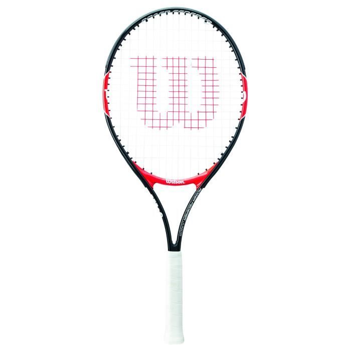 Wilson Raquette de Tennis pour Enfants, Roger Federer 25, Taille 9-12 ans, Rouge-Noir, WRT200800