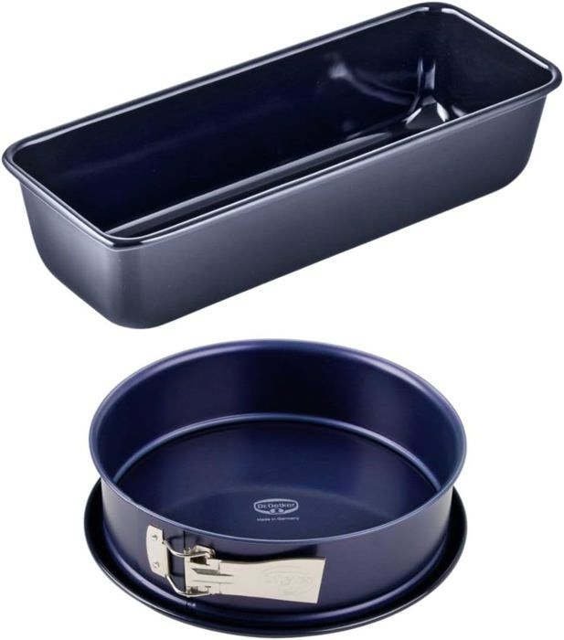 2 Moules à Pain En Acier Carbone Antiadhésif - 21 Cm Et 19 Cm - Pour Pain De Mie, Cake, Brioche - Four Traditionnel Ou Convection