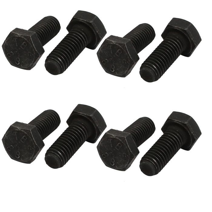 Lot De 10 Vis Nylon Tête Cylindrique Plate Fendue M8x20mm Avec Écrous