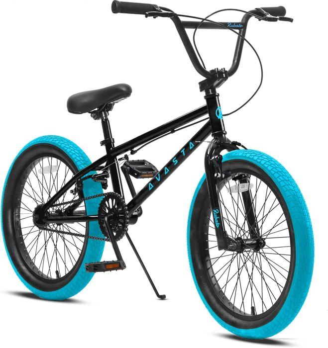 AVASTA Vélo BMX freestyle de 20 pouces pour enfants de 6-14 ans