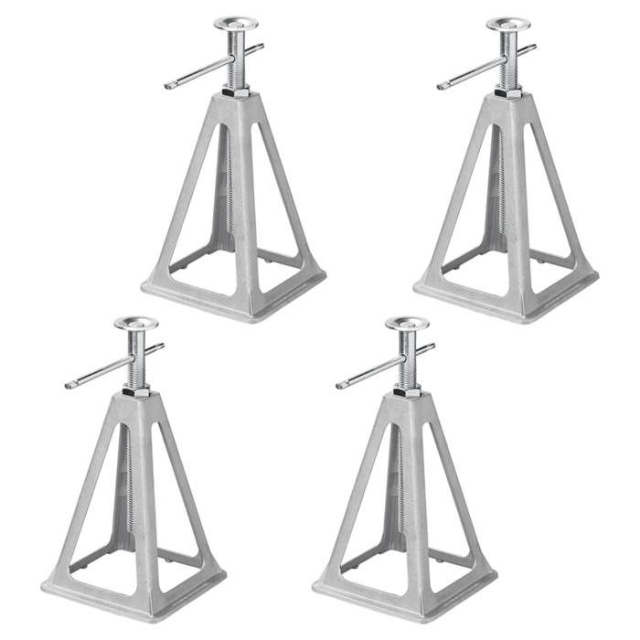 Lot De 4 Chandelles De Stabilisation VEVOR - 2,72 Tonnes Chacune, Aluminium, Hauteur Réglable 280-435 Mm