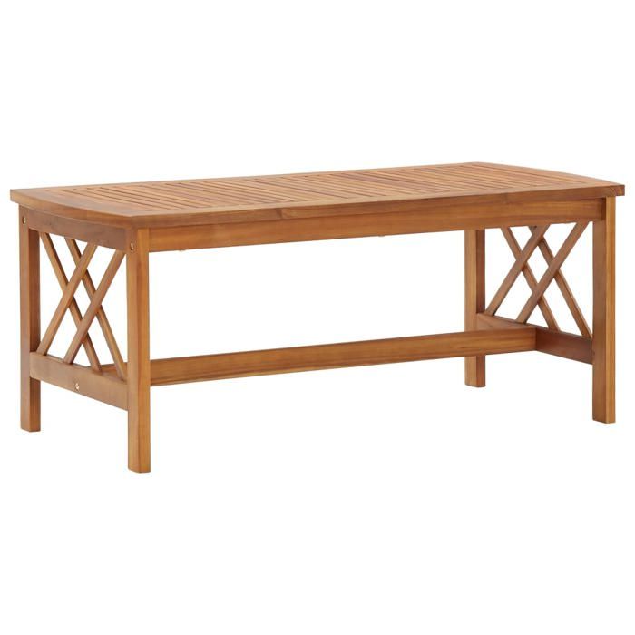 SALE 2025Table basse - Table d’Appoint de Salon - 102x50x43 cm - Bois dacacia solide9 Kg 5432