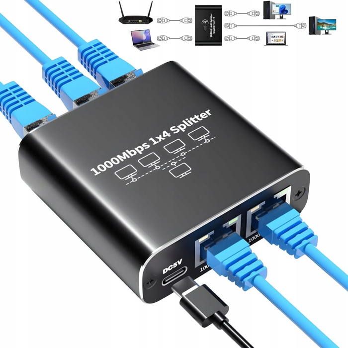 Répartiteur SDI 1x4 - Splitter Numérique Pour Vidéo 1080p, Compatible 3G/HD/SD-SDI - Prise UE - 4