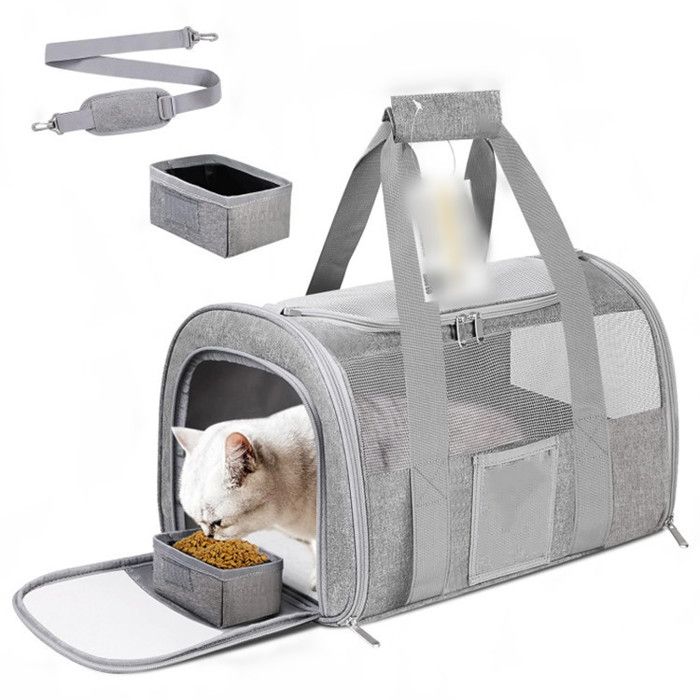 Sac de Transport pour Chat d'Extérieur Pliable et Respirant