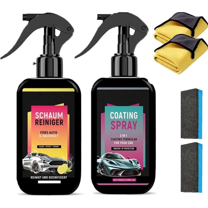 Kit Premium Lymrex Entretien Automobile 2 Ensembles - Protection 8 Mois Germanique
