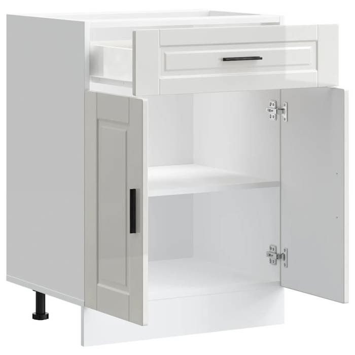 Promotion mai * Armoire de cuisine - Buffet de cuisine - Porto blanc brillant bois ingénierie EU9648853969