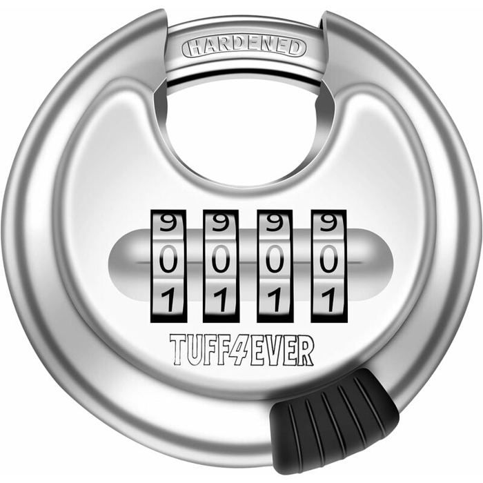 Cadenas Code 4 Chiffres Cadenas à Combinaison Oderra 4 Chiffres - Longue Portée 6,5cm - 10000 Combinaisons - Pour Casiers, Entrepôts, Outils Verrou Pour Casier Ou Entrepôt