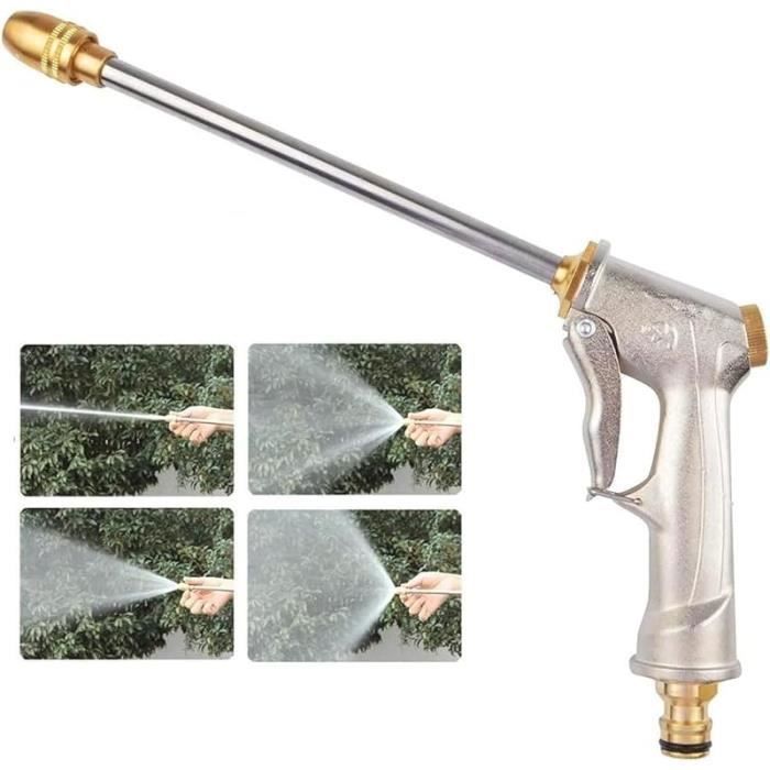 Pistolet D'Arrosage Metal Jardin,- Pistolet Arrosage Haute Pression Douchette Arrosage Jardin Exterieur Dbit Rglable 52852431
