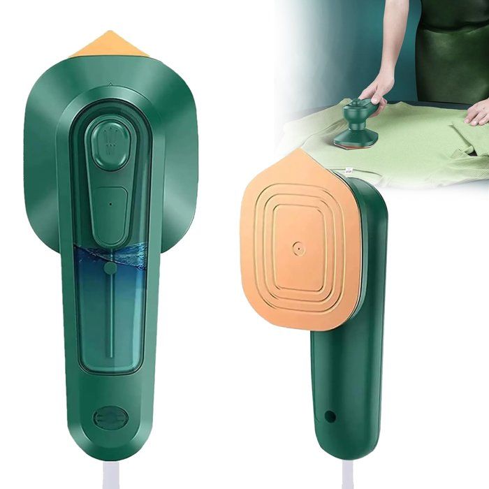 Fer à vapeur mini fer à repasser portatif humide et sec 20s de Chauffage Rapide température constante de 150 ℉ Vert - Yulinland