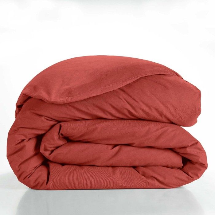 Housse de couette - Douceur dIntérieur - LINA - Coton - 240x220cm - Terracotta Housse de couette - Douceur dIntérieur - LINA - Coton - 240x220cm - Terracotta