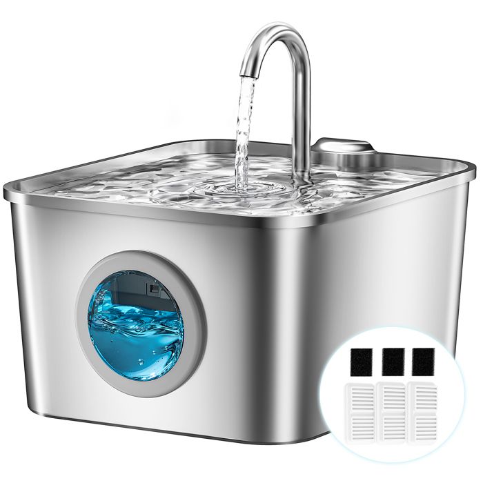 Meilleurs prix pour Fontaine à eau - BALIMO - 26 L - Acier inoxydable - Ultra silencieuse - Avec 3 filtres