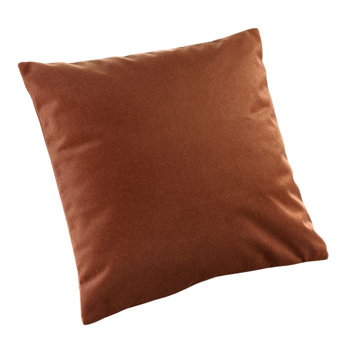 Coussin velours - Effet peau de pêche Marron Brun 45x45 cm Coussin velours - Effet peau de pêche Marron Brun 45x45 cm