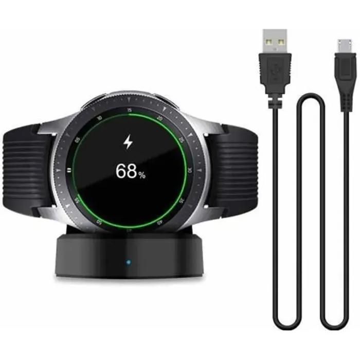 Chargeur pour Samsung Galaxy Watch 42 mm 46 mm SM-R800 R810 R815 Support de Charge Portable avec câble Chargeur pour Samsung Galaxy Watch 42 mm 46 mm SM-R800 R810 R815 Support de Charge Portable avec câble