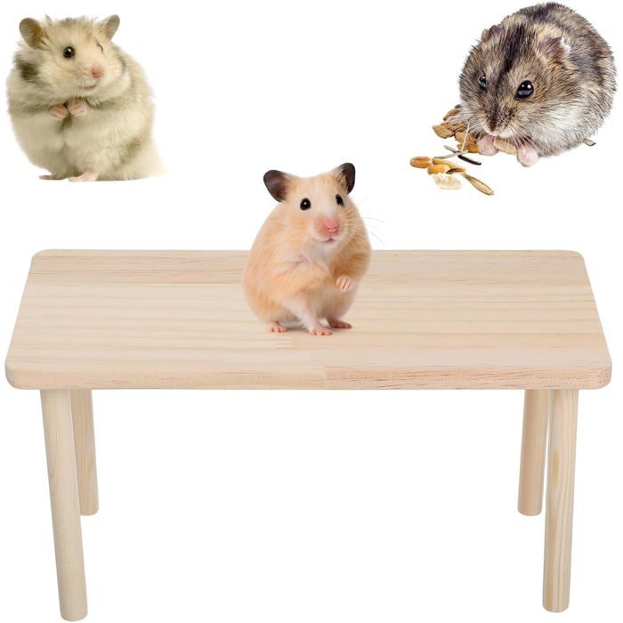 Cachette Polyvalente Pour Hamster Et Tunnel DExploration Maison De Hamster Avec Échelle DEscalade En Bois Accessoire Pour [BI93]