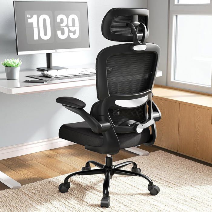 Chaise De Bureau Ergonomique Avec Appui-Tête Réglable Appuie-Tête Chaise De Jeu Chaise De Bureau Maison Bureau 150 Kg Pour L[EC138]