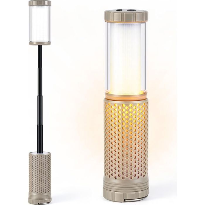 Lampe LED Camping Rechargeable - MAX® - Aimantée IP44 - Portable - 3000mAh 4 Modes Lumière Blanche Chaude Lampe LED Camping Rechargeable - MAX® - Aimantée IP44 - Portable - 3000mAh 4 Modes Lumière Blanche Chaude