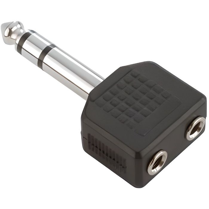 Lot De 2 Adaptateurs Audio Uxcell - Jack 6.35 Mm Mâle Mono Vers Jack 3.5 Mm Femelle Stéréo