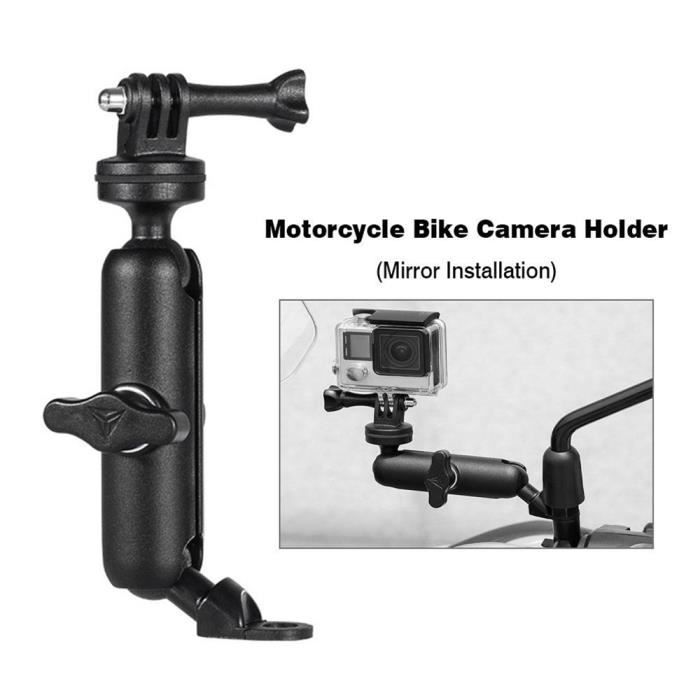Support de caméra moto vélo rétroviseur support de montage 1/4 support en  métal pour Go-Pro Hero8/7/6/5/4/3 + caméras d'action - Cdiscount Appareil  Photo